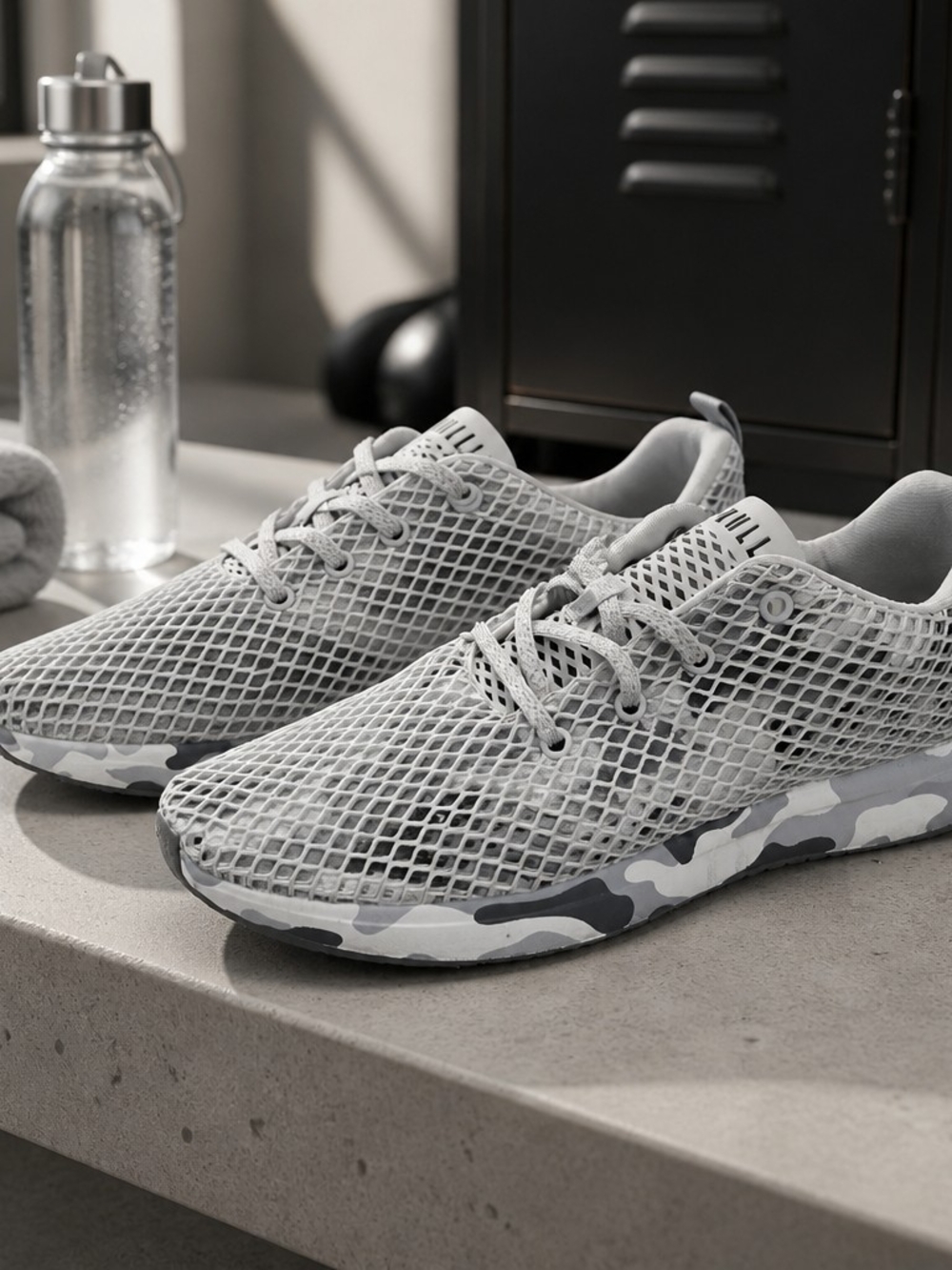NOBULL Diamond Mesh Runner Shoes  Men's Size 12 Wolf Gray